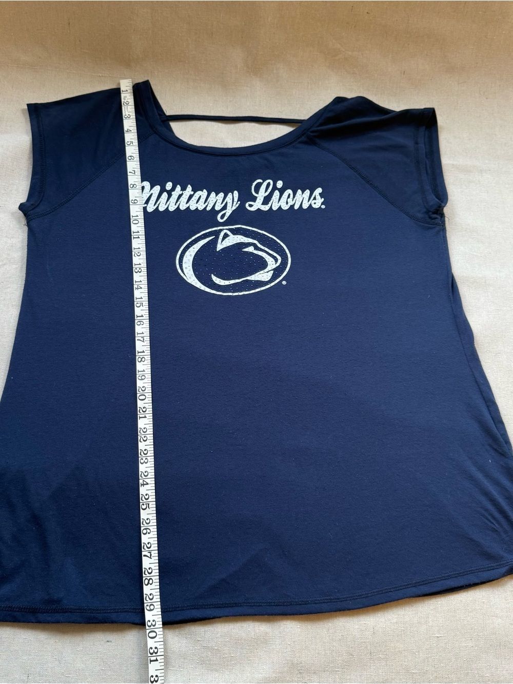 Colosseum Penn State Nittany Lions Sparkle Logo Criss Cross Back Tee Plus XXL - Picture 6 of 9